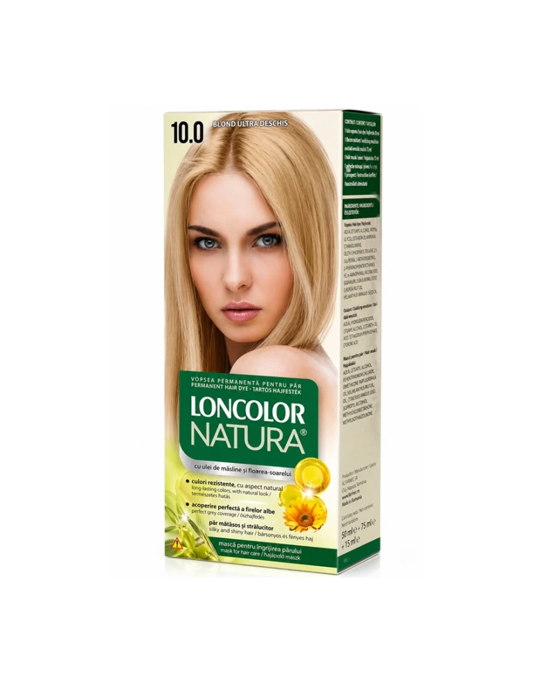 Loncolor natura vopsea par 10/0 blond ultra deschis 